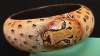 Painted Wood Jungle Cat Bangle