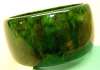 Spinach Bakelite Bangle - 1 3/8