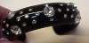 Child's Black Lucite & Rhinestone Cuff