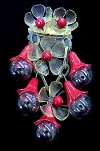 1940's Dangling Pin w/Clear Plastic Bubbles