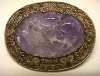 Chinese Purple Jade Brooch