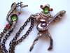 Vintage Troubadour & Treble Clef Music Chatelaine Pin