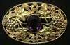 Victorian Rose Gold Plated Grape Cluster Sash Pin