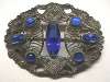 Sash Pin w/ Cobalt Blue Glass
