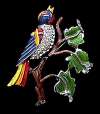 Coro Songbird in Tree Pin