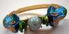 Hinged Enameled Figural Fish Bracelet