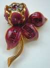 Coro Floral Fur Clip with Trembler