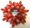 Juliana Orange Starburst Brooch