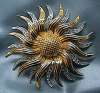 KJL  Kenneth Jay Lane Figural Sun Brooch