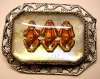 Goofus Glass Hear No Evil Etc. Monkey Trio Pin