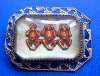 Painted Intaglio Hear No Evil Etc. Monkey Trio Pin