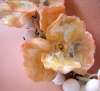 Leo Glass Celluloid & Glass Flower Necklace