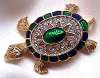 Polcini Enamel & Crystal Turtle
