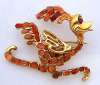 Swoboda Carnelian Roadrunner Pin