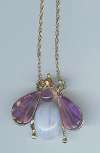 Swoboda Lace Agate Insect Necklace