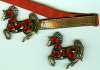 Pomerantz Horse Brooch & Belt Set