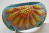 Painted & Sculpted Wood Sunflower Bangle