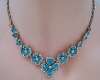 Bogoff Blue Rhinestone Necklace & Bracelet