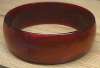 Burnt Sienna Moonglow Lucite Bangle