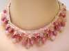 German Pink Glass Necklace