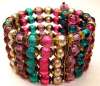 Miriam Haskell Pearl & Glass Wrap Bracelet