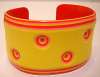 Yellow & Orange Laminated Cuff Bracelet