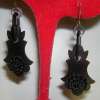 Victorian Vulcanite Drop Earrings