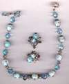 Vendome Blue Glass Necklace Set
