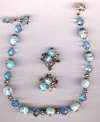 Vendome Blue Glass Necklace Set