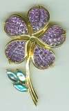 TRIFARI Faux Invisibly Set Flower Pin