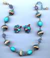 Vendome Blue Glass Necklace Set