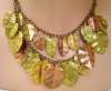 Metal Leaves Festoon Necklace