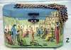 Vintage Painted Wood Box Purse ~ Regency England Scene