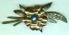 Taylord Sterling & Vermeil Floral Brooch