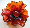 Lucite Resin Amber Flower Brooch