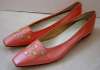 Vintage Paolo Corelli Shoes ~ Coral Colored Flats