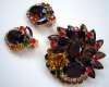 Juliana Autumn Colors Brooch & Earring Set