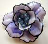 Vendome Lavender Enamel Flower Brooch