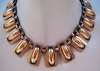 Renoir Copper Necklace & Bracelet Set ~ Raised Ovals