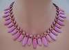 Matisse Pink Copper Nefertiti Necklace & Earring Set