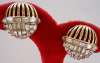 Corocraft Sparkling Rhinestone Necklace & Clip Earrings