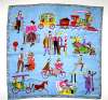 BURMEL Handkerchief ~ Roaring 20's Nostalgic Scenes