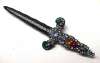 Jeweled Dagger Brooch