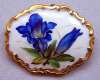 ROSENTHAL Germany Painted Porcelain Crocus or Orchid Pin