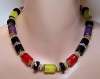 Ellelle Italy Colorful Lucite Bead Necklace