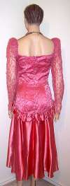 Rose Pink & Lace Party / Prom Tango Dress ~ 9/10 NWT