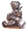 Silson Book Worm Hummel Style Figural Pin