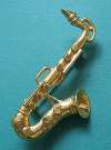 Vintage Goldtone Oboe Pin