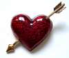 AVON Enameled Heart & Arrow Pin