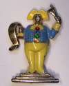 Silson Enameled Town Crier Figural Pin